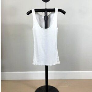 Alternative Apparel Women's White Ribbed Tank Top